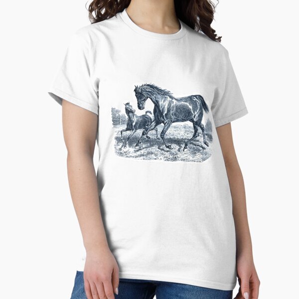 Item preview, Elegant Vintage Chic Blue Toile Horses Pattern designed and sold by tanjica.