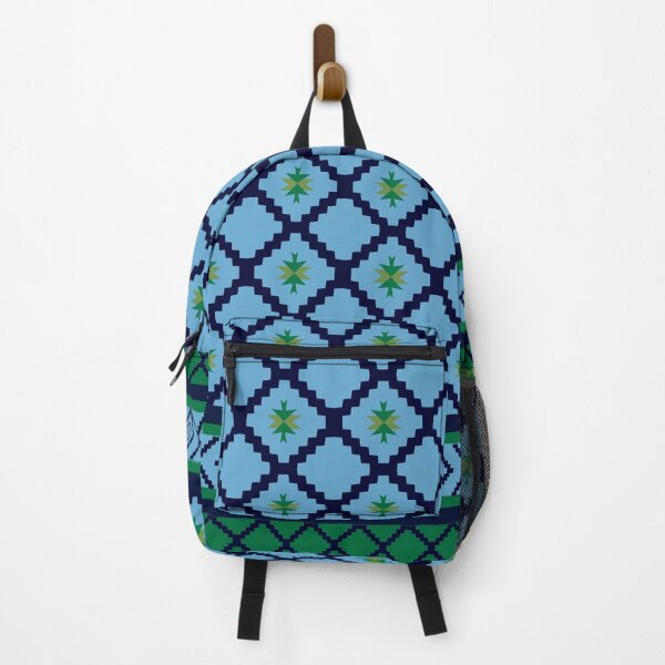 Item preview, Zigzag Square Pattern Bluegreen  designed and sold by CHANCHANAI.