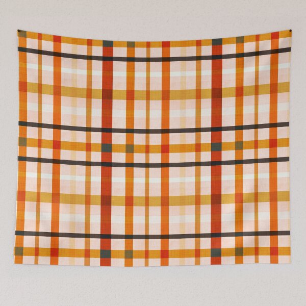 Item preview, Cottage Halloween Plaid Orange designed and sold by susycosta.