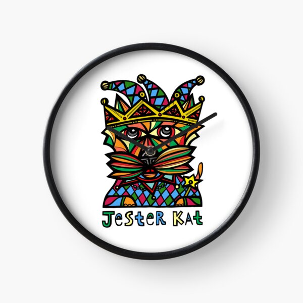 "Jester Kat" Clock