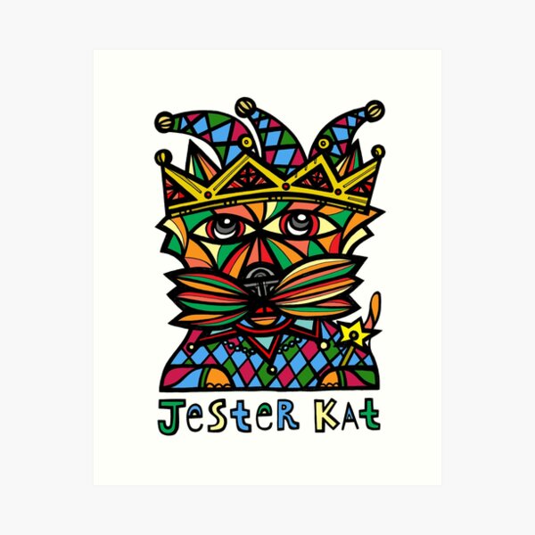 "Jester Kat" Art Print