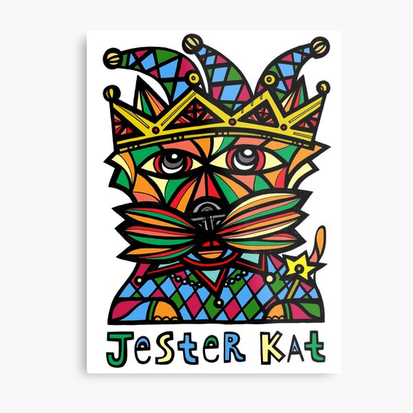 "Jester Kat" Metal Print