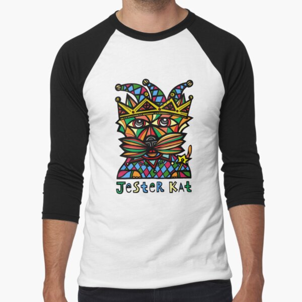 "Jester Kat" Baseball ¾ Sleeve T-Shirt