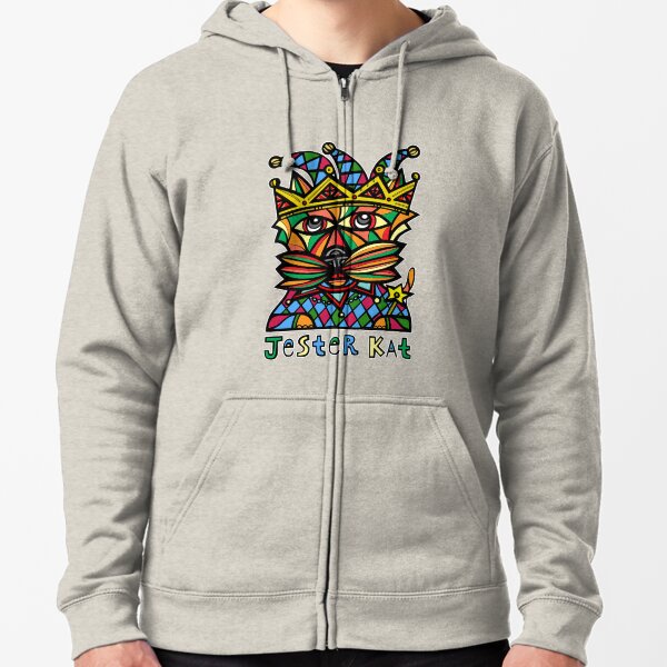 "Jester Kat" Zipped Hoodie