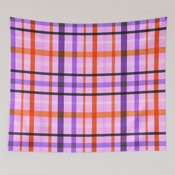 Item preview, Cottage Halloween Plaid Lilac Purple designed and sold by susycosta.