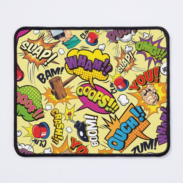 Item preview, Comic pattern cartoon symbols speech bubble designed and sold by Mauswohn.