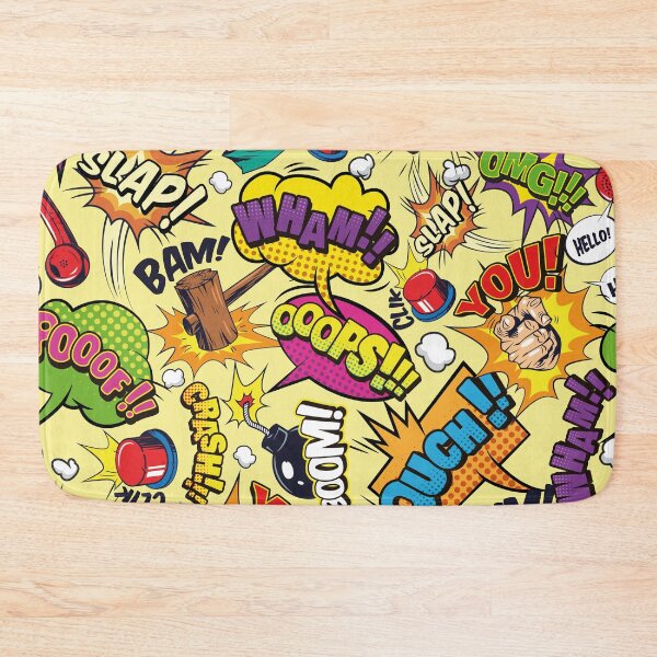 Item preview, Comic pattern cartoon symbols speech bubble designed and sold by Mauswohn.