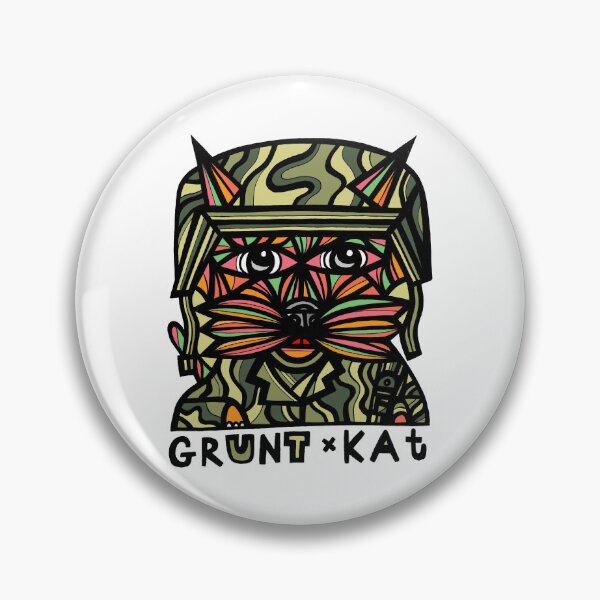 "Grunt Kat" Pin