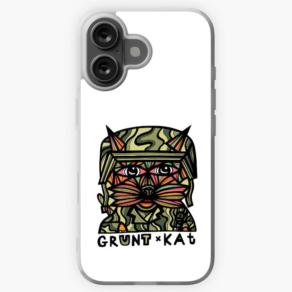 "Grunt Kat" iPhone Soft Case