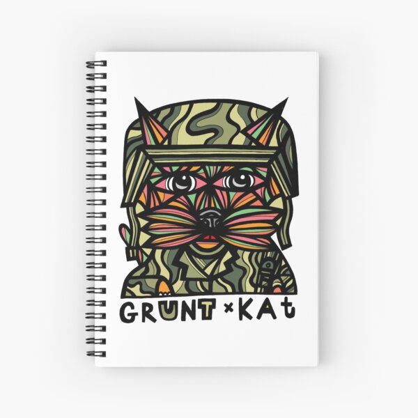 "Grunt Kat" Spiral Notebook