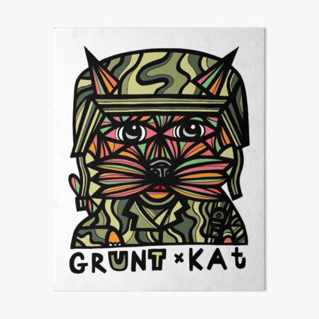 "Grunt Kat" Art Board Print