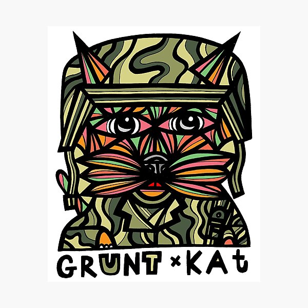 "Grunt Kat" Photographic Print