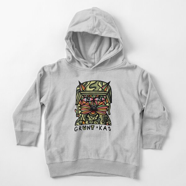 "Grunt Kat" Toddler Pullover Hoodie