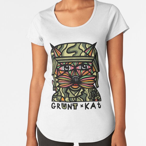 "Grunt Kat" Premium Scoop T-Shirt