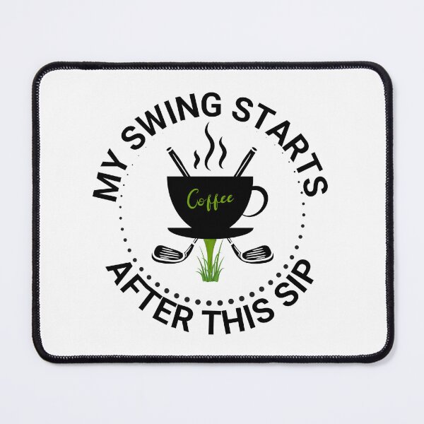 Artikel-Vorschau von Golf & Coffee - Mein Schwung beginnt nach diesem Schluck - Tasse, designt und verkauft von The Art of Kkatarynka.