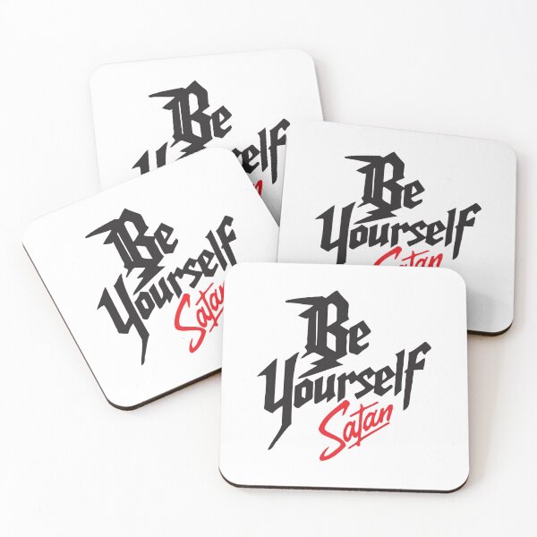 Item preview, Satan's message - Be Yourself! Black print designed and sold by twisted-dot.