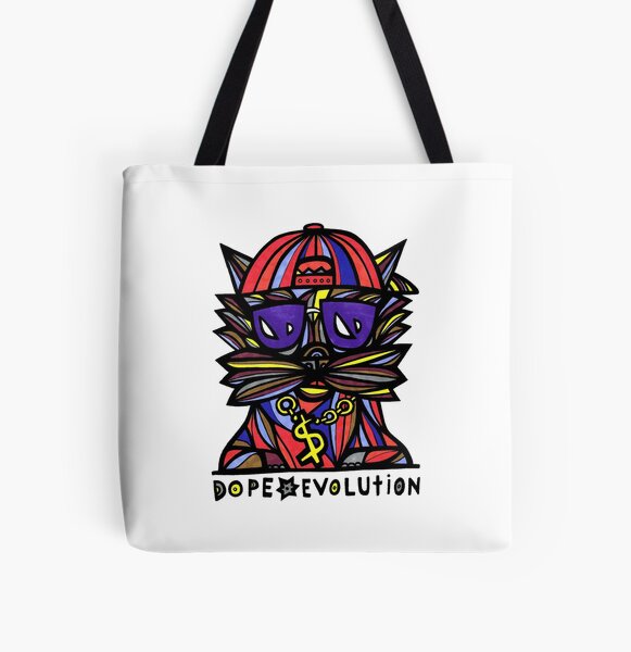 "Dope Evolution" All Over Print Tote Bag