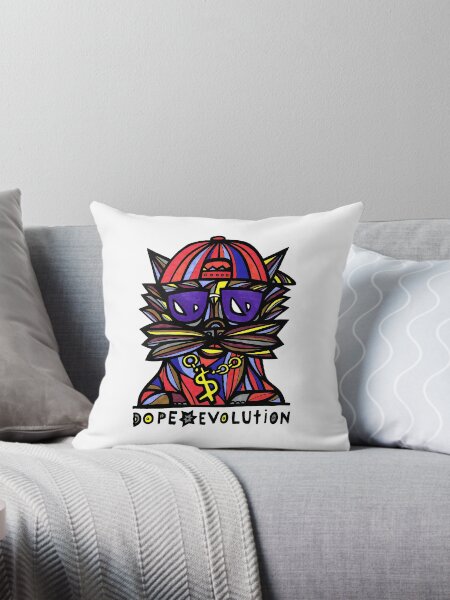 "Dope Evolution" Throw Pillow