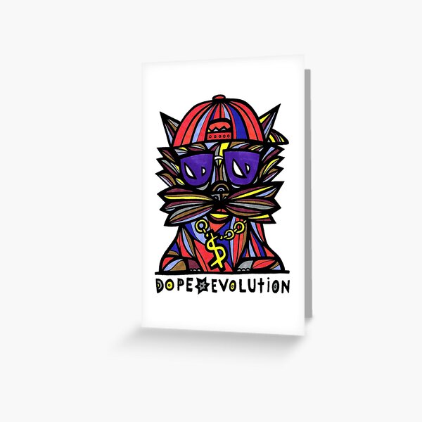 "Dope Evolution" Greeting Card