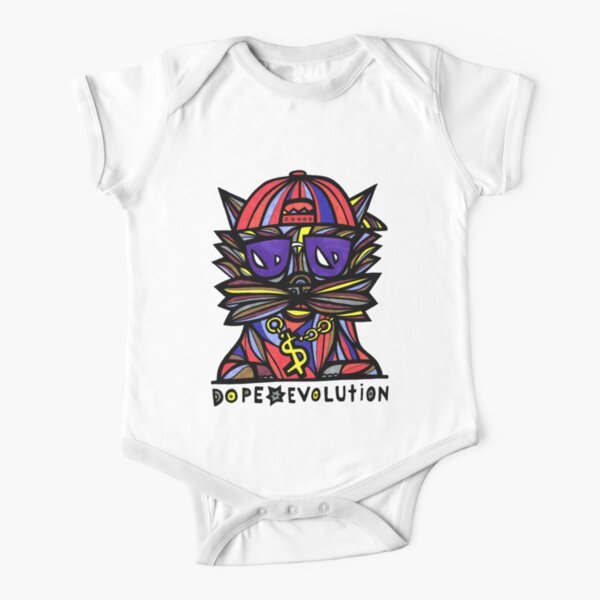 "Dope Evolution" Short Sleeve Baby One-Piece