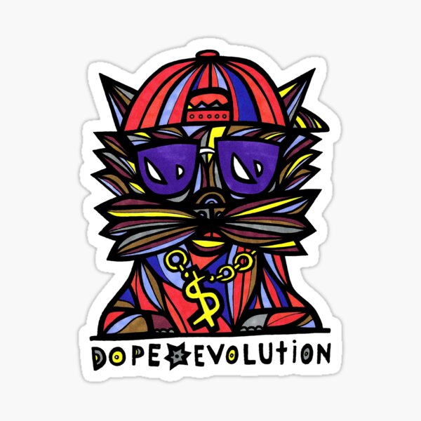 "Dope Evolution" Sticker