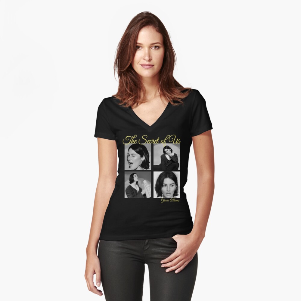 Item preview, Fitted V-Neck T-Shirt designed and sold by sophia1z83wn.