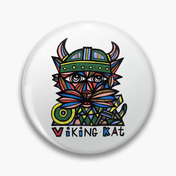 "Viking Kat" Pin