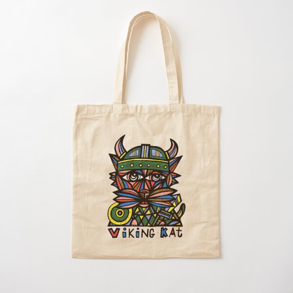 "Viking Kat" Cotton Tote Bag