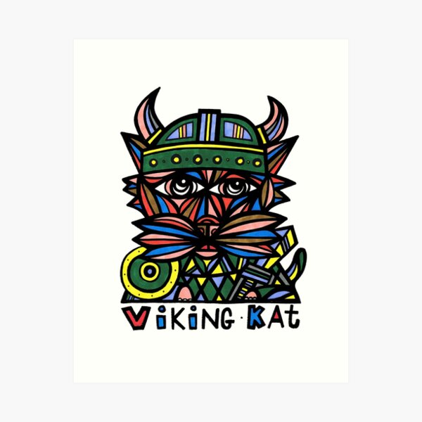 "Viking Kat" Art Print