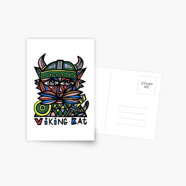 "Viking Kat" Postcard