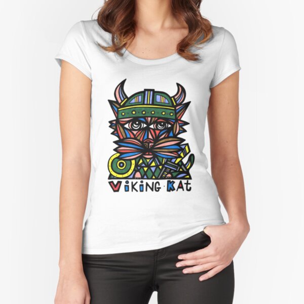 "Viking Kat" Fitted Scoop T-Shirt