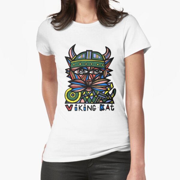 "Viking Kat" Fitted T-Shirt