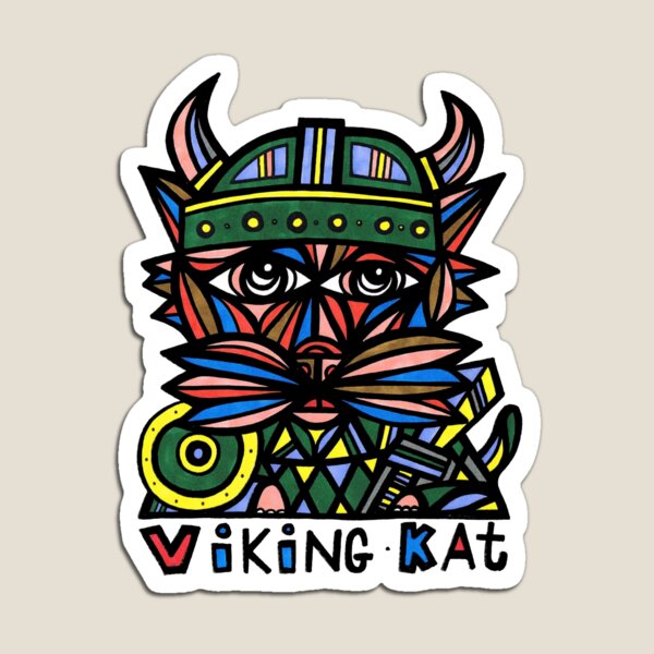 "Viking Kat" Magnet