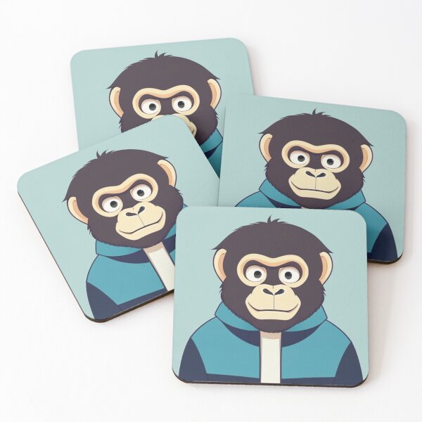 Item preview, Ape in Blue Jacket designed and sold by Innercosmic.