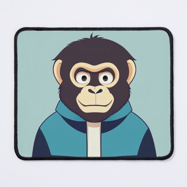 Item preview, Ape in Blue Jacket designed and sold by Innercosmic.