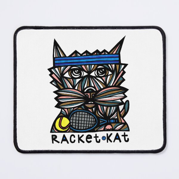 "Racket Kat" Mouse Pad