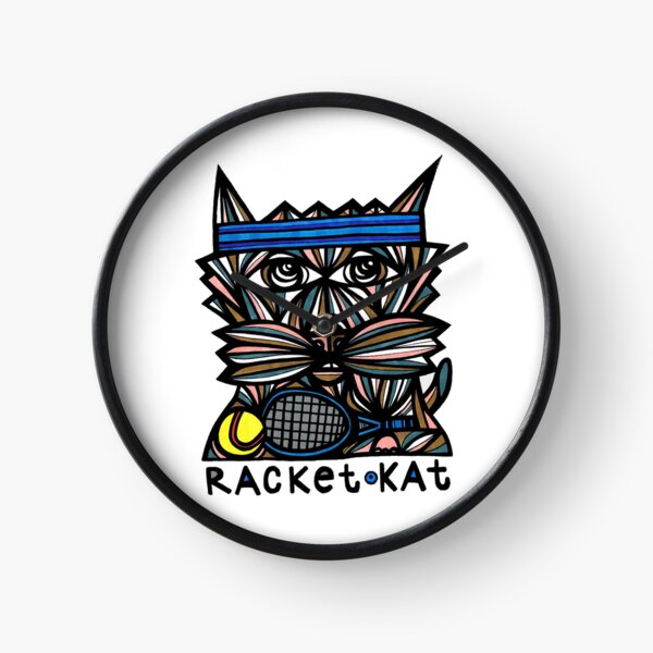 "Racket Kat" Clock