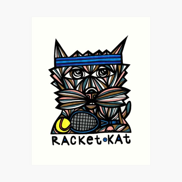 "Racket Kat" Art Print