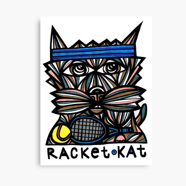 "Racket Kat" Canvas Print