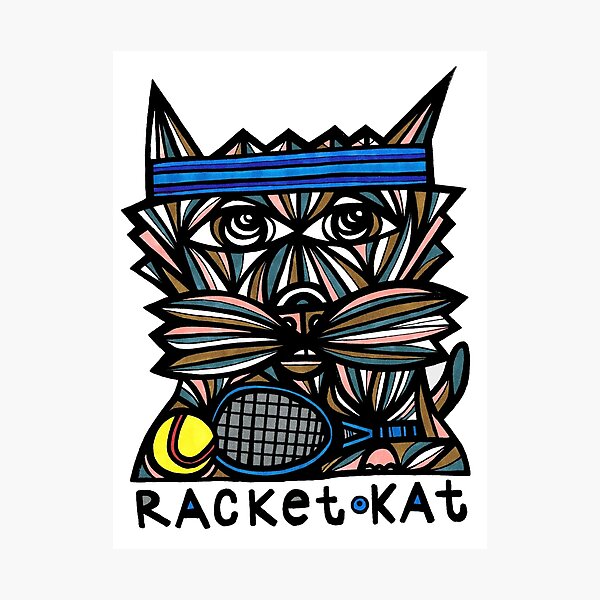 "Racket Kat" Photographic Print