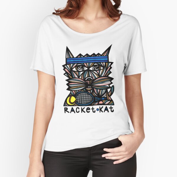 "Racket Kat" Relaxed Fit T-Shirt