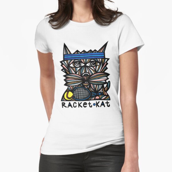 "Racket Kat" Fitted T-Shirt