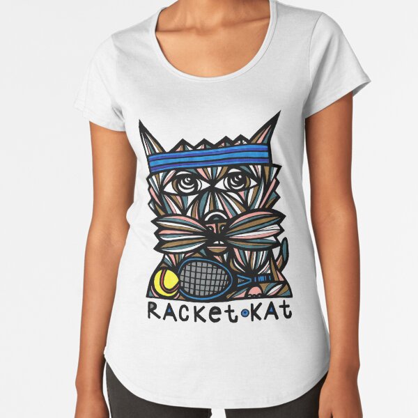"Racket Kat" Premium Scoop T-Shirt