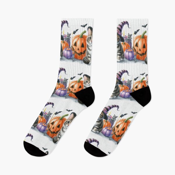Item preview, halloween kittens and pumpkins 5 designed and sold by Zelda50.