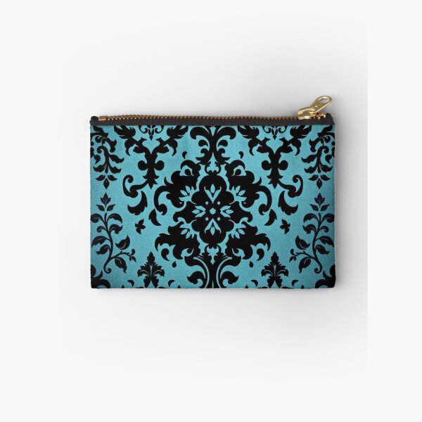 Item preview, Dark Turquoise & Black Ombre Damask  designed and sold by DesignsByPrnces.