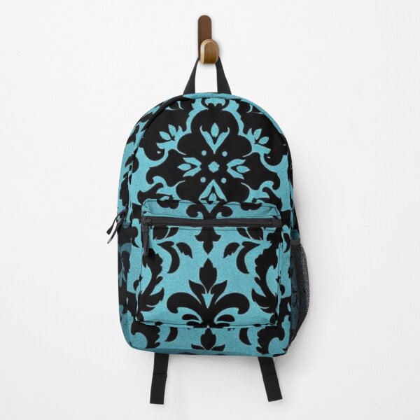 Item preview, Dark Turquoise & Black Ombre Damask  designed and sold by DesignsByPrnces.