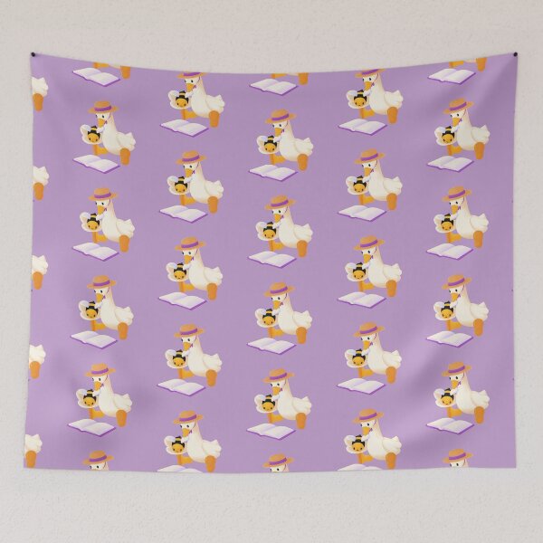 Item preview, Cozy the Duck and Blossom the Bee Reading designed and sold by CozyAtMidnight.