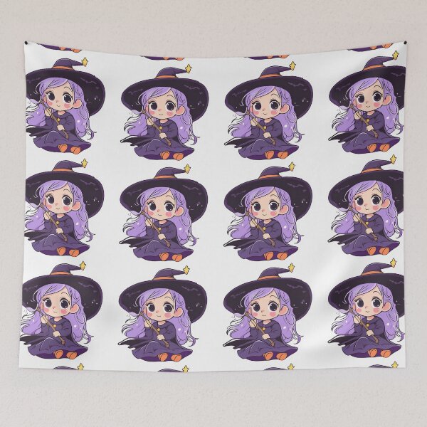 Item preview, Little Witch on Halloween.T-shirt style, stickers. designed and sold by PixelMuse2024.
