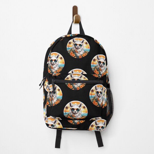Item preview, Arctic Fox with Sunglasses at Sunset on a Hawaii Beach designed and sold by NautiChic.