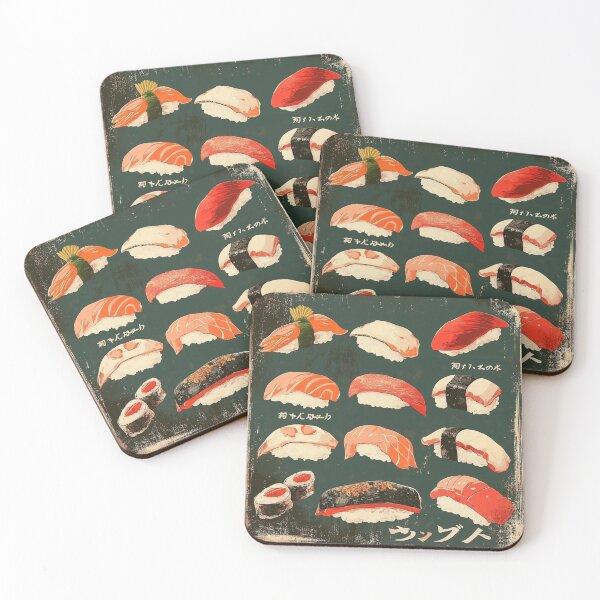 Item preview, Sushi Mix Retro Japan Vintage designed and sold by VivaVibeStyle.